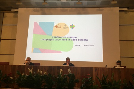 Conferenza stampa sulla campagna vaccinale in Valle d'Aosta