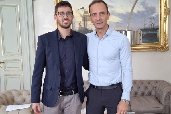 Erik Lavy con il presidente del Friuli-Venezia Giulia