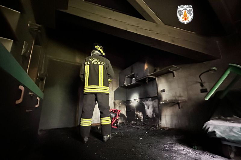 Incendio in abitazione a Gressoney-Saint-Jean